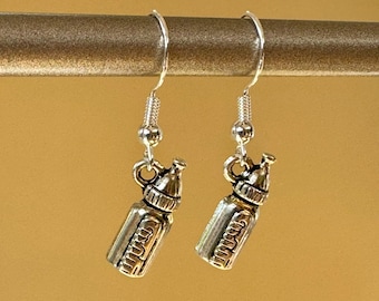 Baby Bottle Earrings / Baby Shower Gift / New Mom Gift