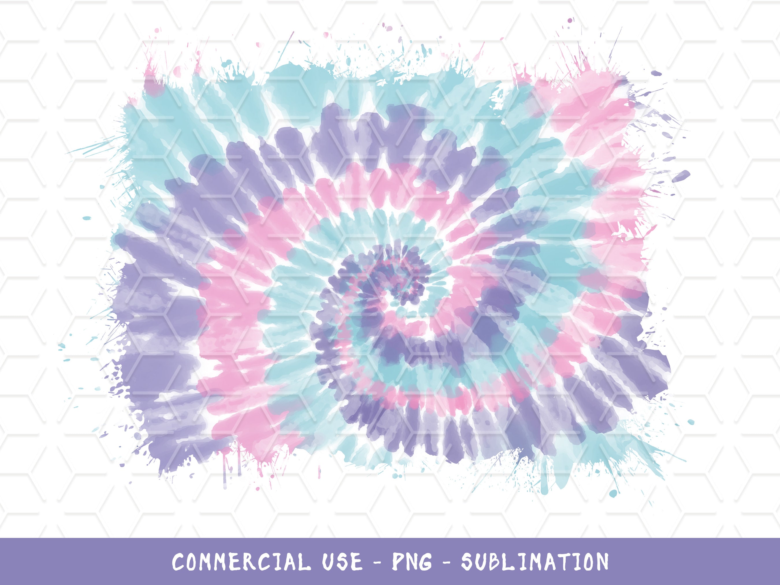 Pink Purple Blue Pastel Tie Dye Background Distressed Tie Dye Frame