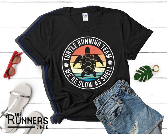 Turtle Running Team Funny Marathon Shirt Runner Gift for - Etsy