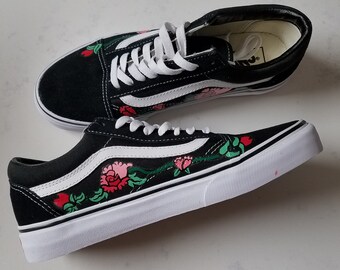 vans a fleur rouge vans a fleur rouge