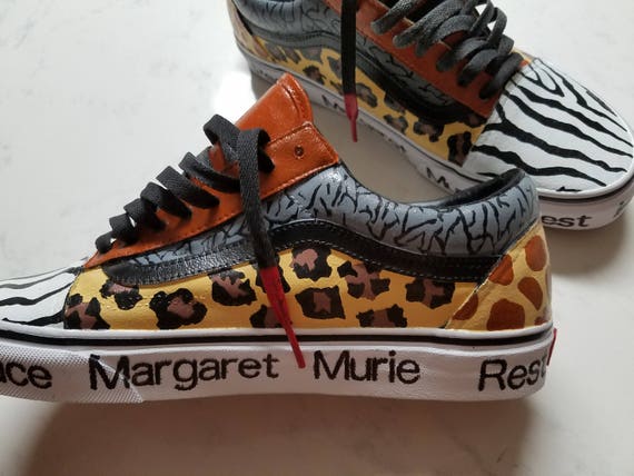 giraffe print vans