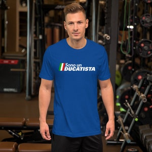 Sono Un Ducatista T-Shirt - Ducati Rider T-Shirt in Royal Blue