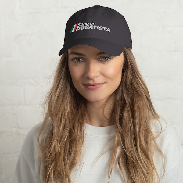 Sono Un Ducatista - Ducati Rider Embroidered Hat in Dark Gray