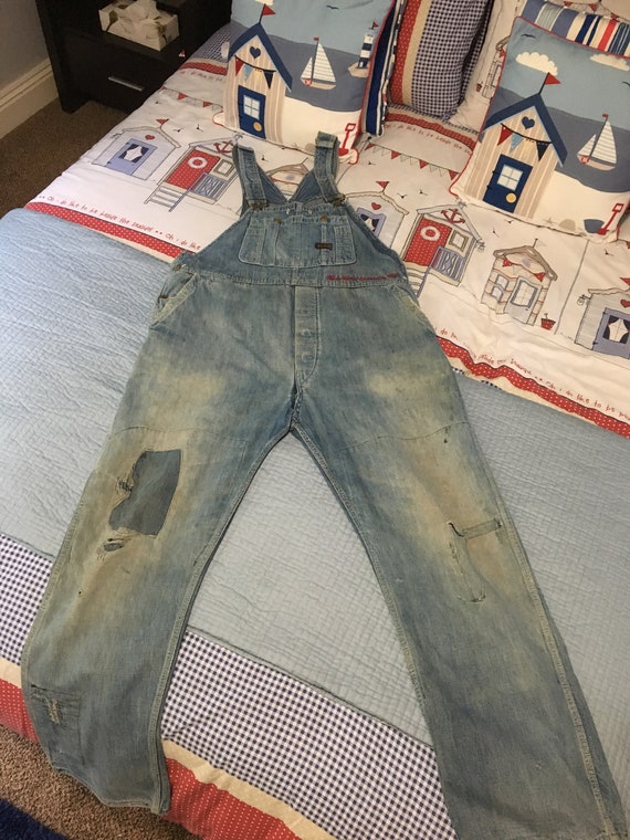 Vintage c. 1950’s 1960’s  Men’s BIG SMITH Denim B… - image 3