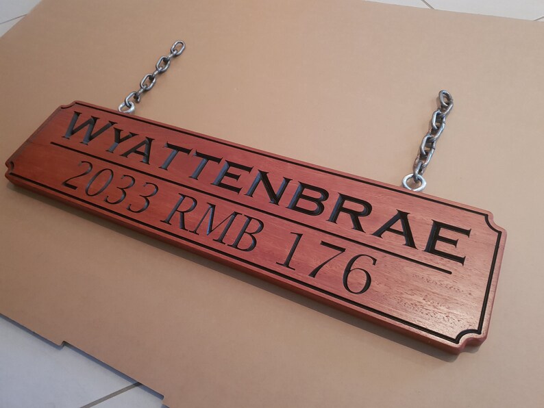 Timber Sign Carved from Hardwood Made in Australia 800 x Etsy