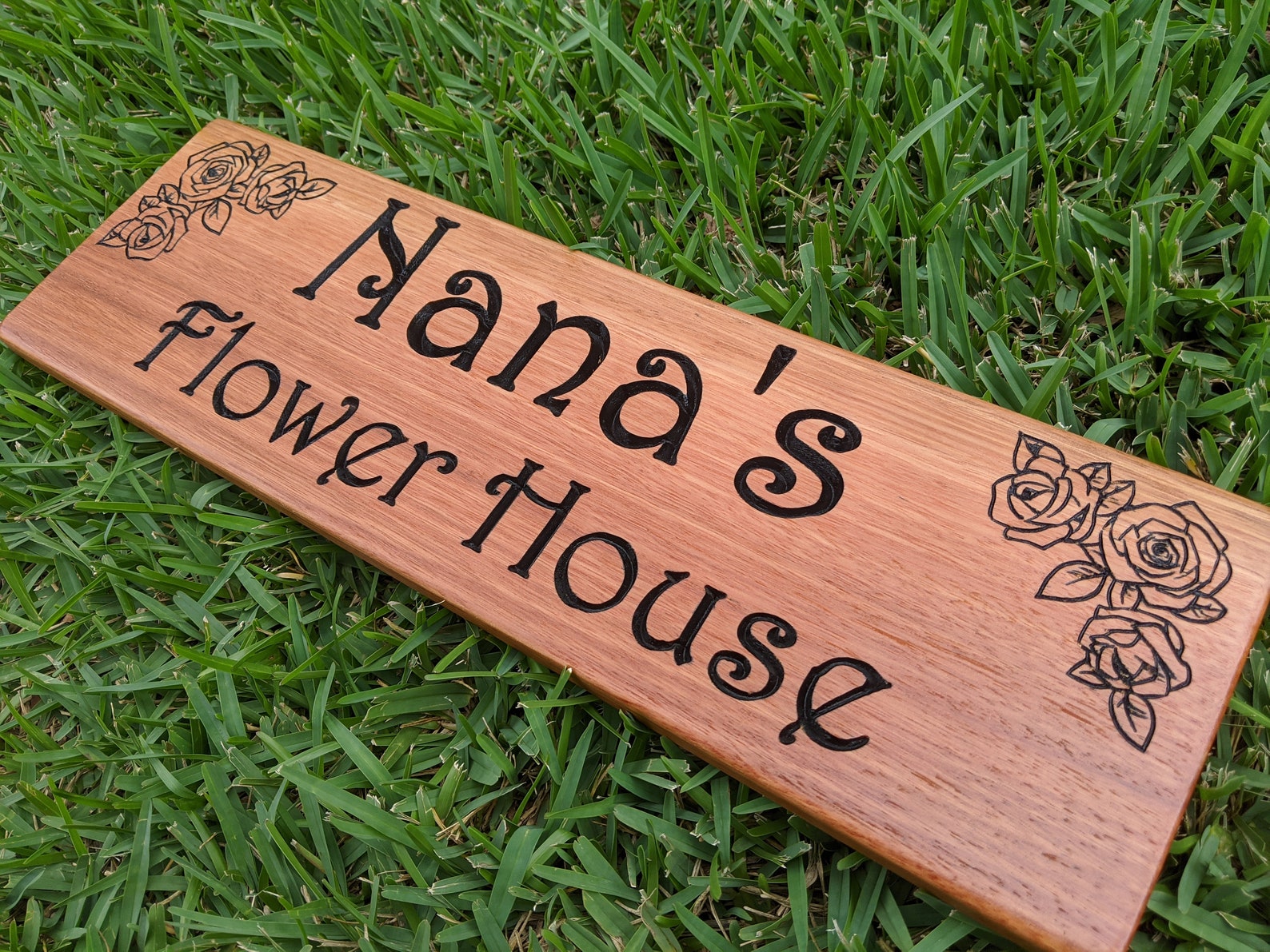 Nana's flower garden sign engraved with your words great Etsy