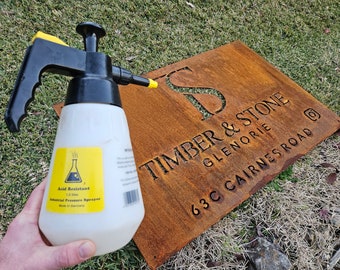 CHEMICALLY RUSTING OPTION. This listing is an optional extra to have your sign chemically rusted
