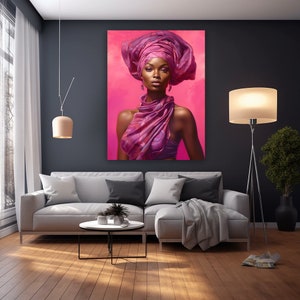 African American Woman Art Printable Instant Digital Download Colorful ...
