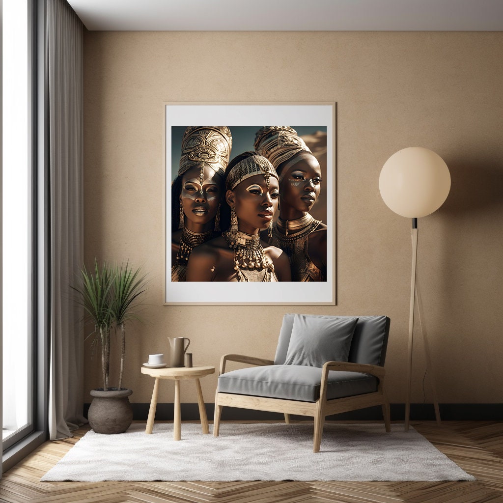 Popular African Women Wall Art Living Room, Instant DIGITAL DOWNLOAD ...