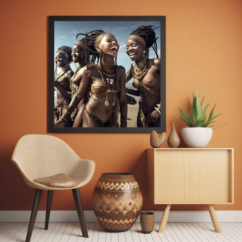 Decor Wall Art Original Bedroom African Women Instant Download - Etsy