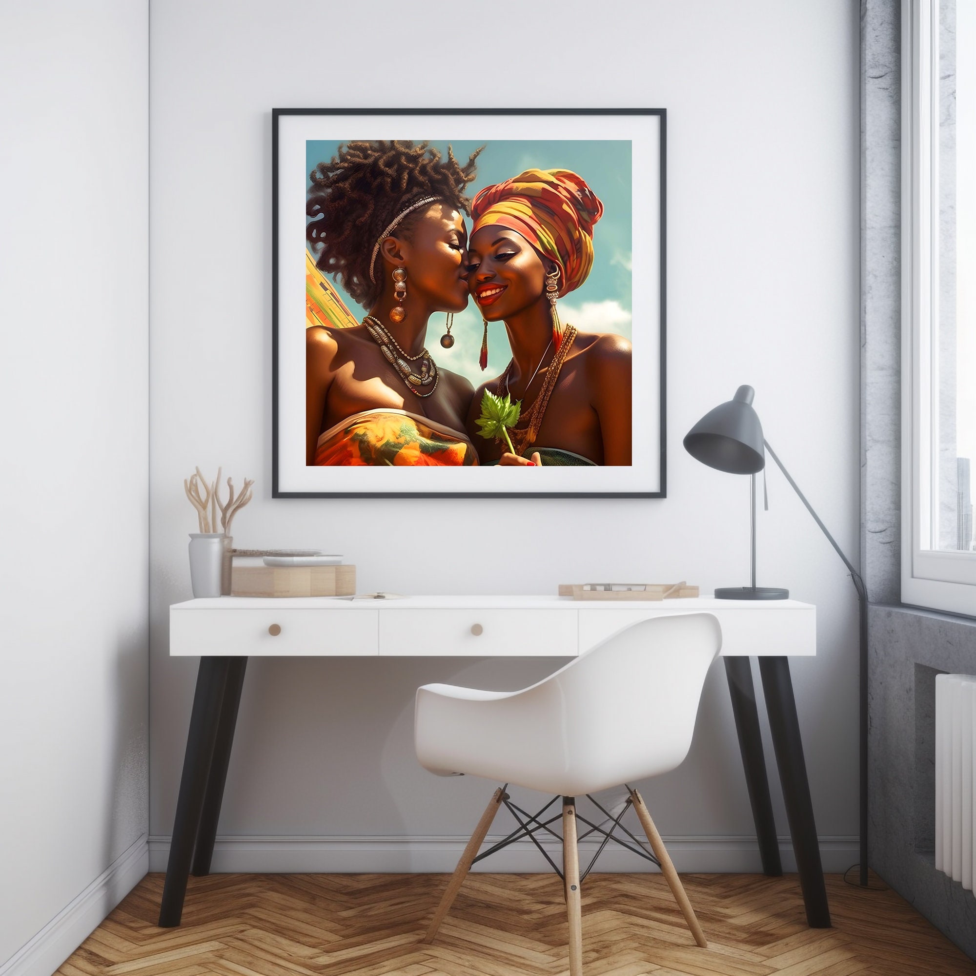 African Women Love Clipart JPG Image Instant Digital - Etsy