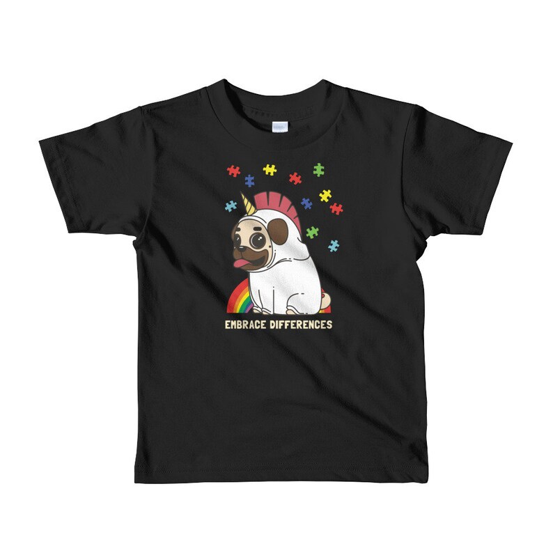 Unisex Toddler in A World Where You Can Be Kind Autism Cute T-Shirt Short Sleeve Tee for 2-6 Years Old