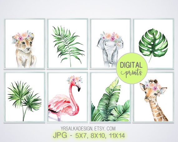 jungle nursery wall art