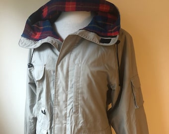 flannel lined rain coat