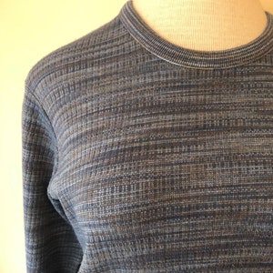 Vintage Long Sleeve Knit Top || Large || 1970s