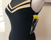 New With Tags 1990 39 s Swimsuit with Mesh and Metallic Details 1990s Style Vintage Swim Deadstock Vintage NOS Swim Size 10