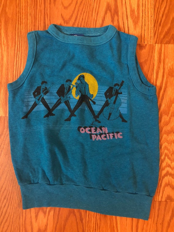 Vintage Rock Band Print Sweatshirt Vest by OP || … - image 2