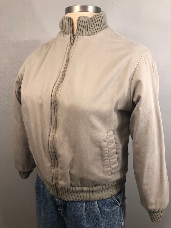 Vintage Reversible Knit Bomber Jacket || Sustaina… - image 2