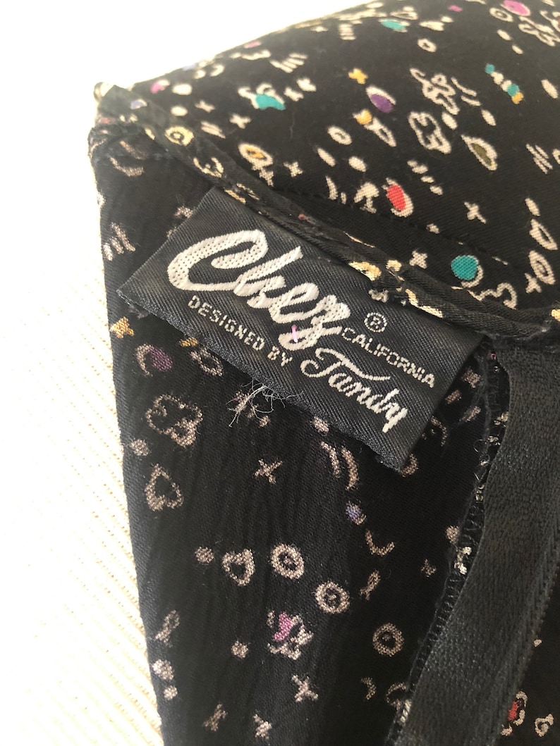 CHEZ by Tandy 80s Plus Size Floral Dress Grunge 1X