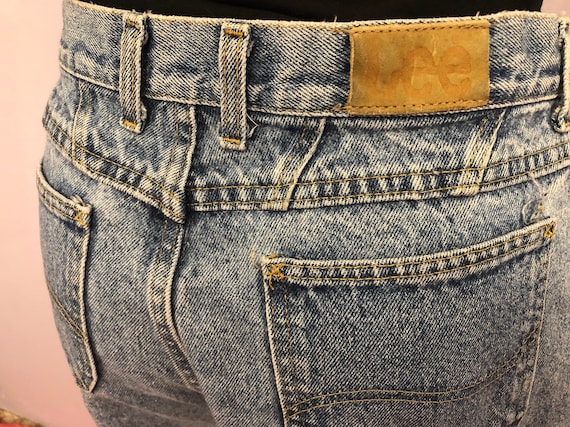 1980's Lee Mom Jeans Light Wash - image 1