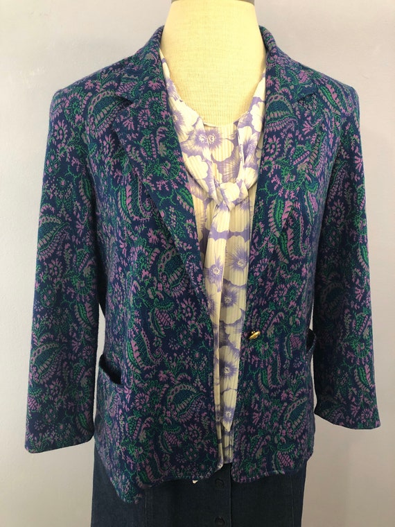 Graff Californiawear Knit Blazer  ||  Size 14  ||… - image 8