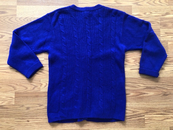 Blue/Purple 80's Nordstrom Lambswool & Angora Car… - image 3