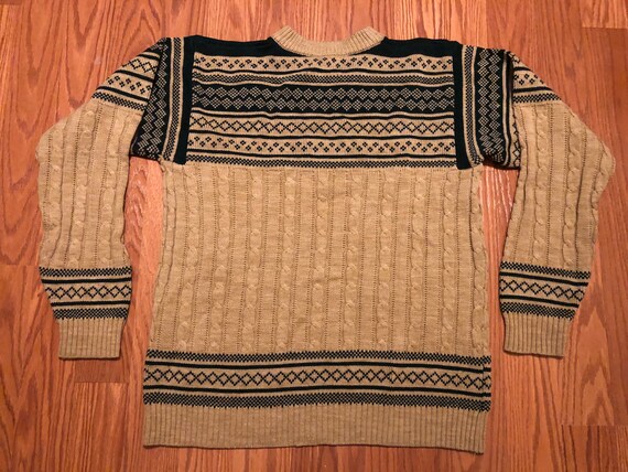 1970s JCPenney Cable Knit Sweater || Large - image 4