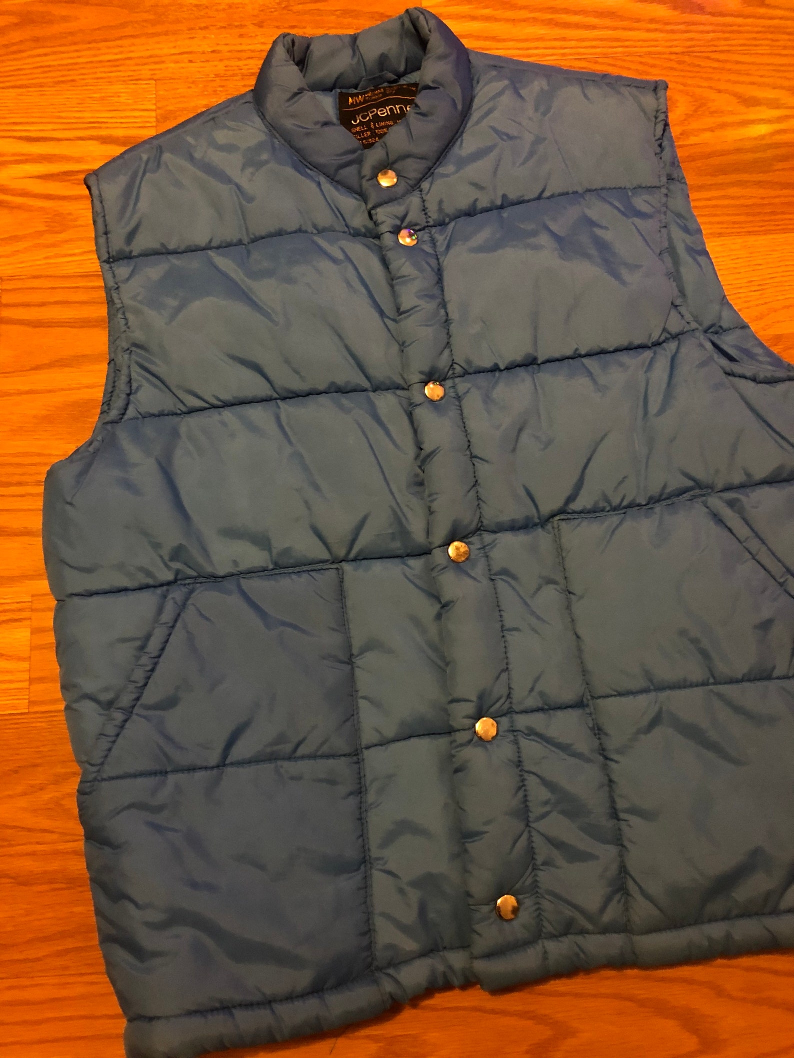Vintage Jcpenney 1970's Puffer Vest 1970s Style Etsy