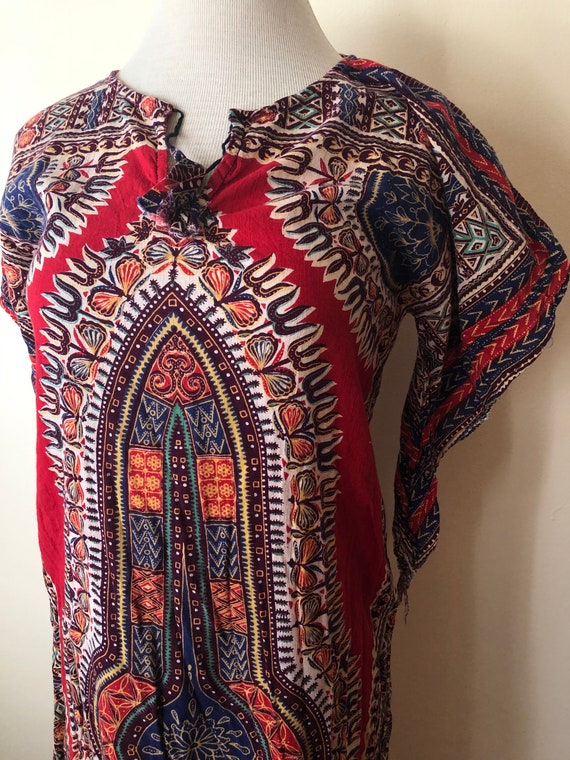 1970s Dashiki Dress || Size Medium || True Vintag… - image 7