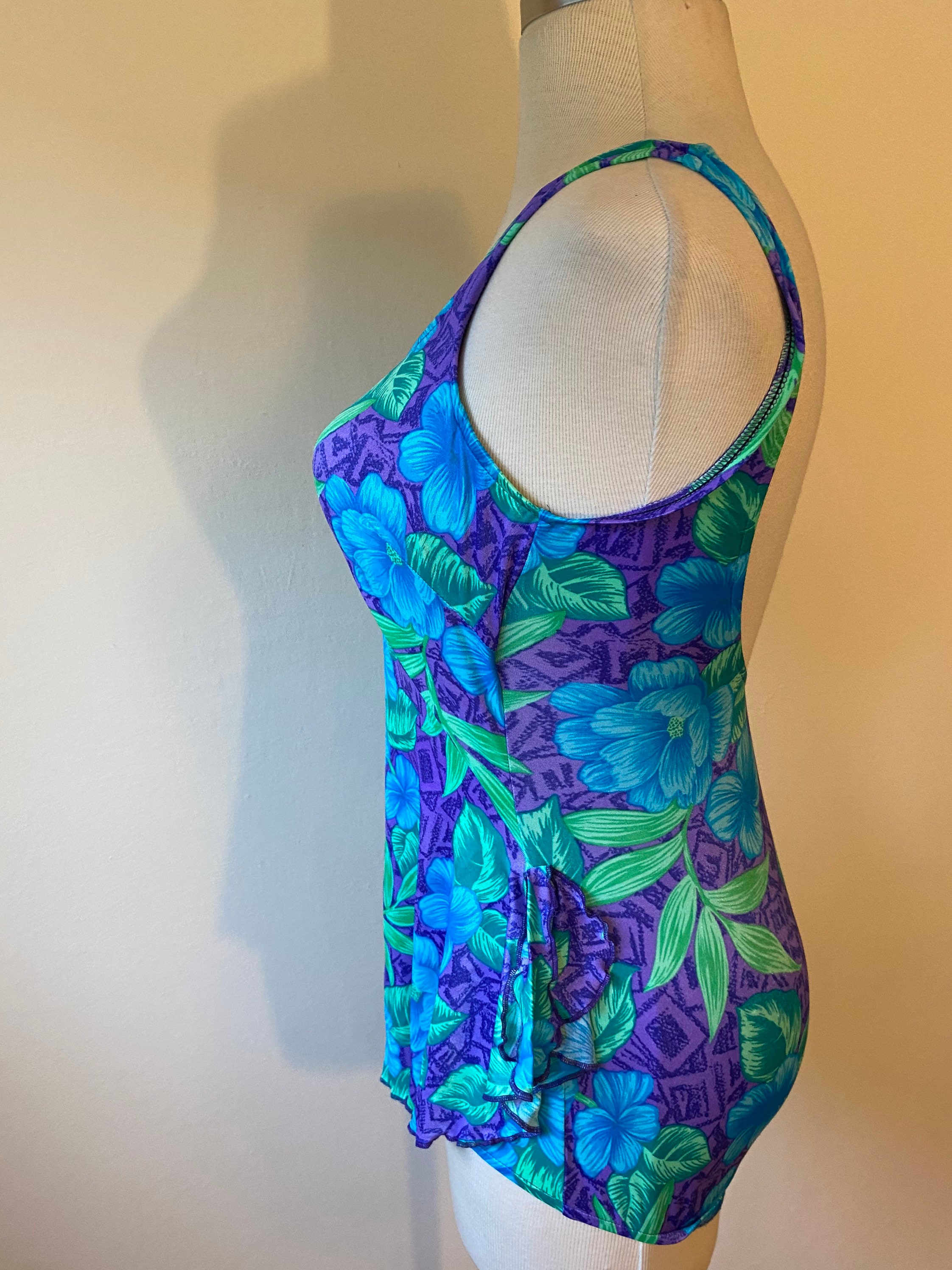 Maxine of Hollywood 1980s Does 1950s Tropical One Piece - Etsy