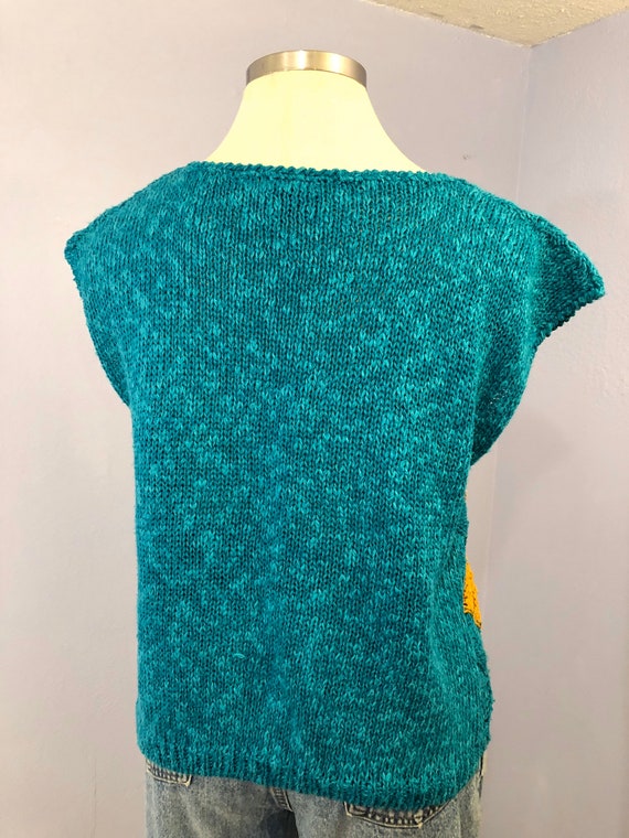 Tomboy Turquoise Short Sleeved Sweater or Sweater… - image 3