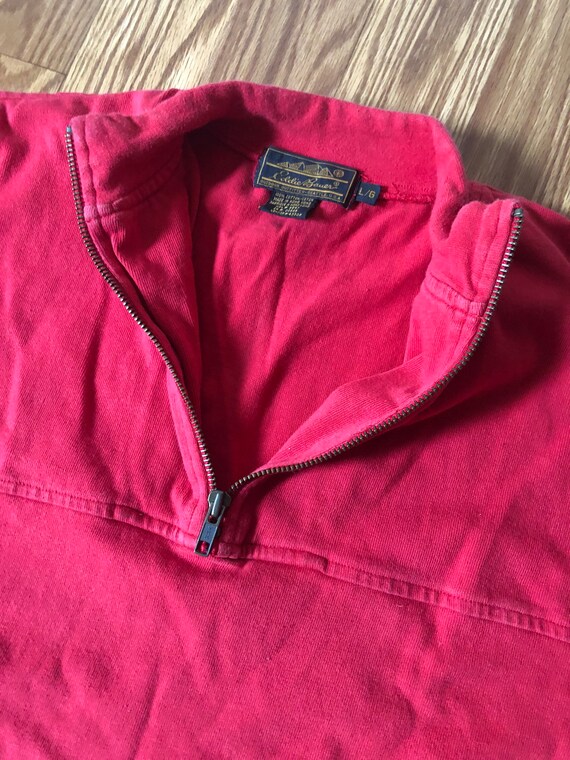 Half Zip Reverse Weave Eddie Bauer Sweatshirt || … - image 2