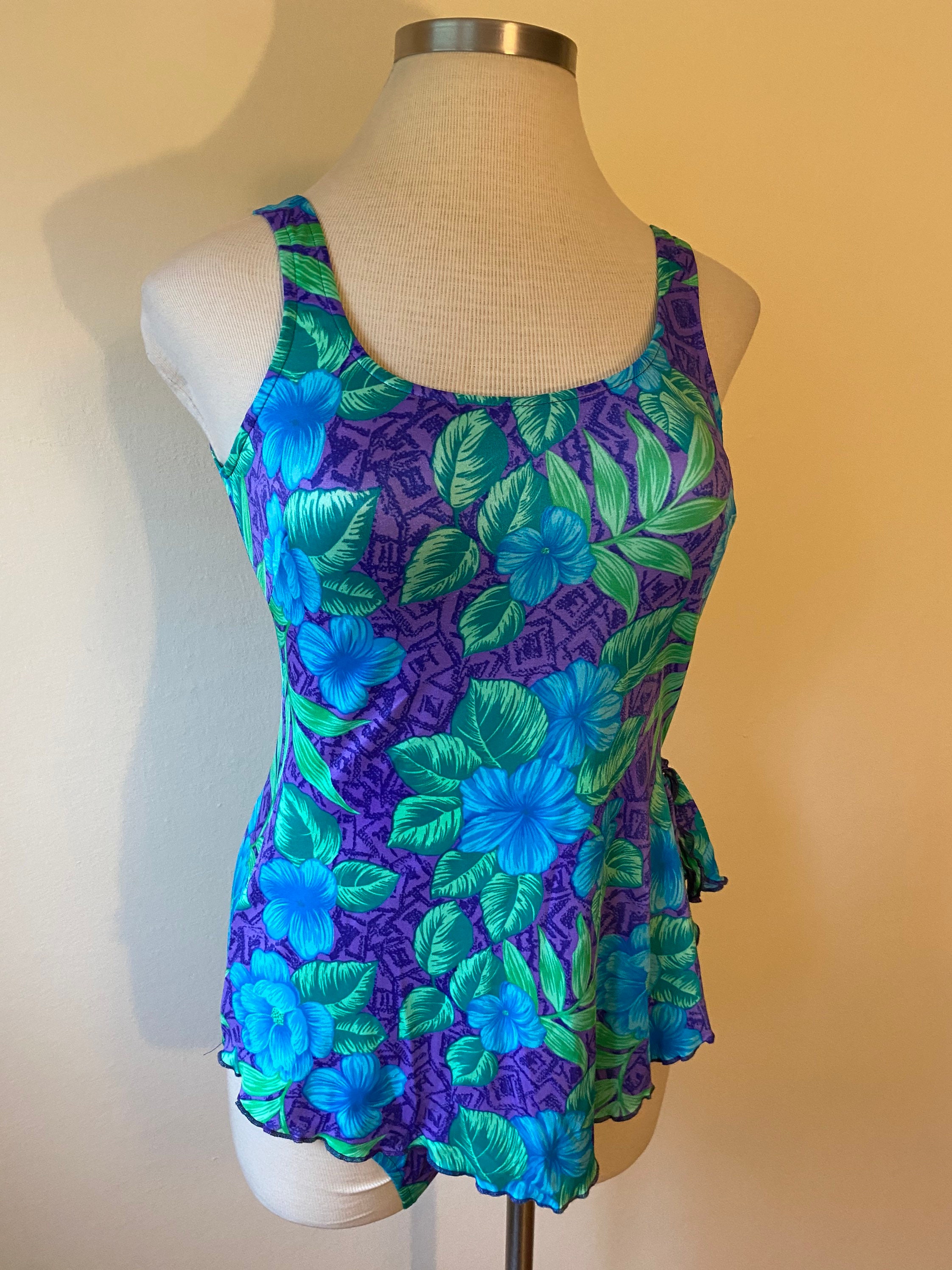 Maxine of Hollywood 1980s Does 1950s Tropical One Piece - Etsy
