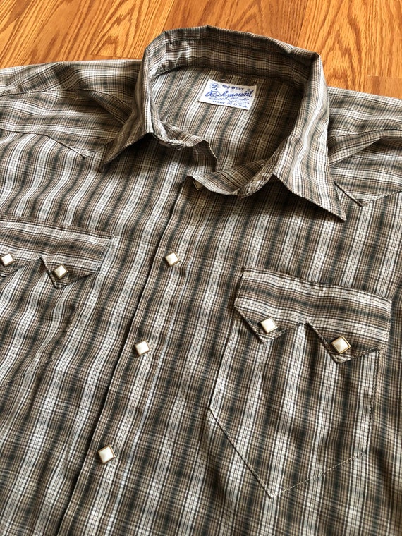 Vintage Rockmount Ranch Wear Shirt with cool Diamo