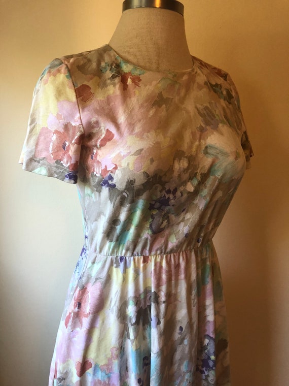 Impressionist Garden Print Dress With Pockets  ||… - image 3