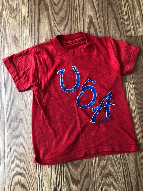 USA 1984 Olympics Kids T-Shirt ||  1-2  ||  Single