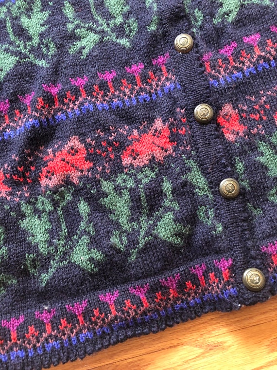 Vintage Irish Knit Cardigan || Medium - image 5