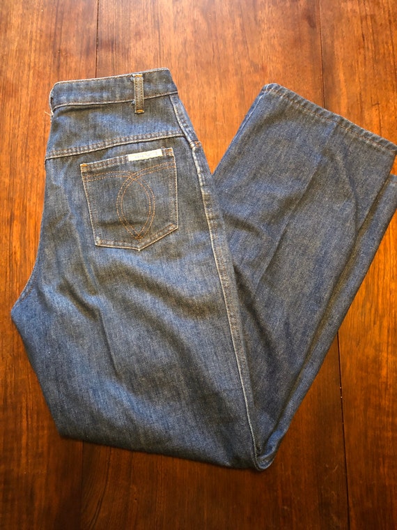 Vintage 70's Wide Leg Denim - Sears “Jeans That F… - image 7