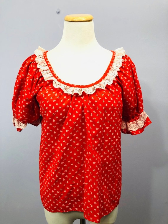 Vintage Ranch Wear Blouse by Rockmount || Medium