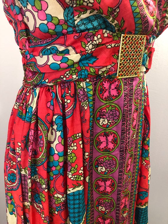 One-of-A-Kind Sexy Psychedelic Dress - Late 60s o… - image 7