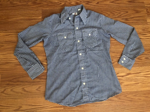 1960s 'Big E' Levi’s for Gals Gingham Shirt  ||  … - image 1