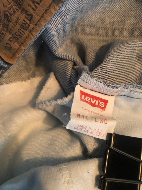 Honestly Worn 80s Levis 505 Orange Tab Jeans with… - image 5