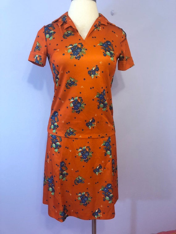 Vibrant 1960's Matching Skirt Set || Sustainable C