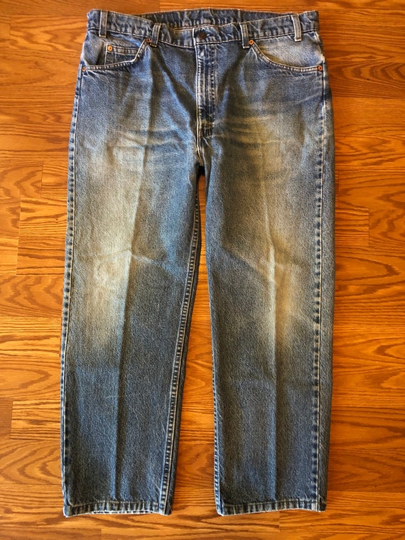 Honestly Worn 80s Levis 505 Orange Tab Jeans with… - image 2