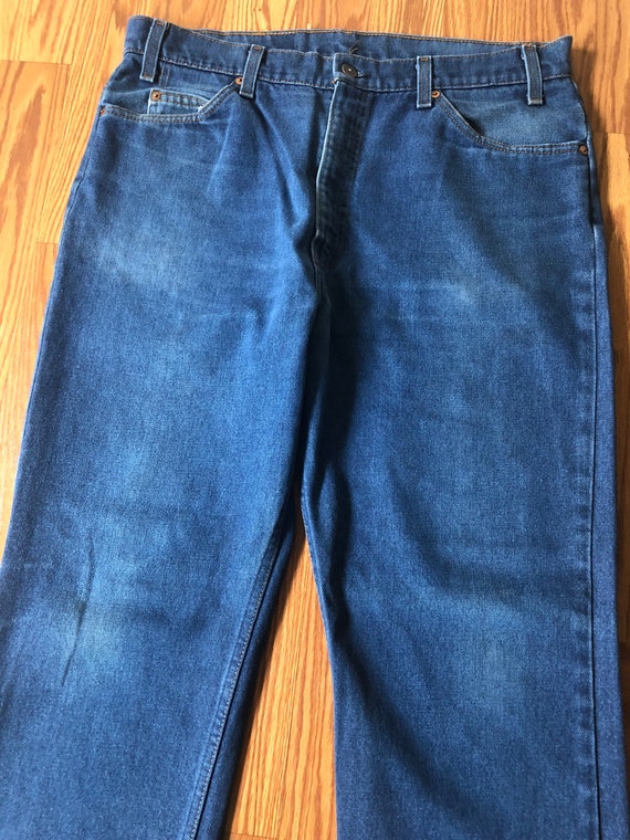 Vintage Orange Tab Levis 508 Jeans || 38x30 - 36x… - image 6