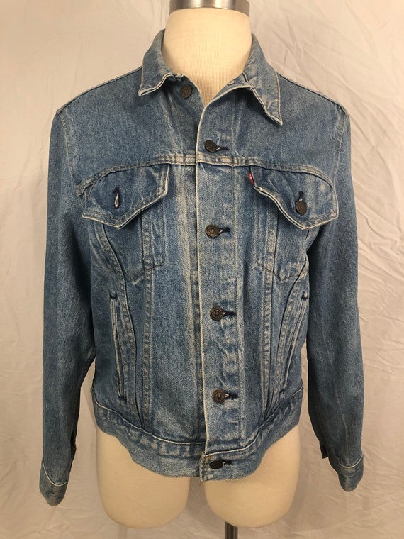 Grunge-era Levi's 506 Jean Jacket || 46R XL || 19… - image 3