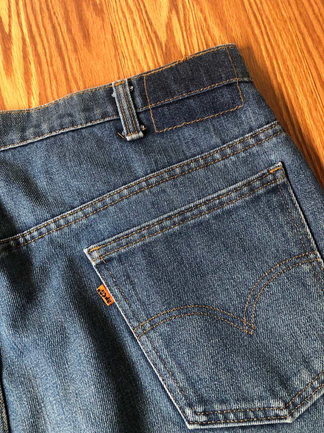 Lightly Faded 1970s Bootcut Levis 517 Jeans 40x30 - Etsy