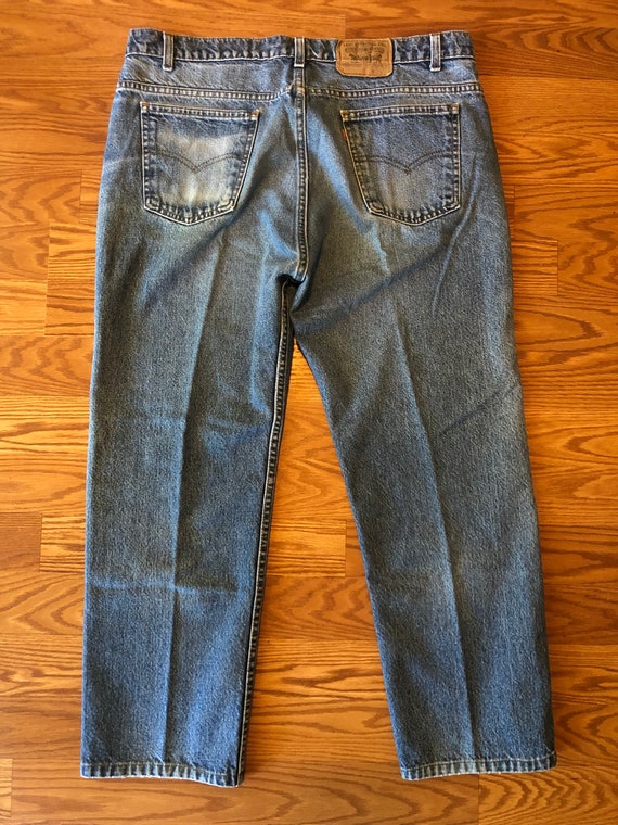 Honestly Worn 80s Levis 505 Orange Tab Jeans with… - image 3