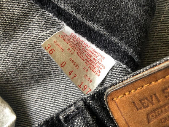 1980s Black Levi's 531s || Made in Canada || 34 x… - image 5