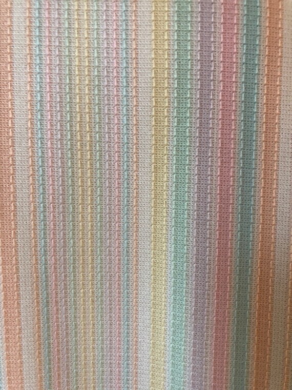 Pastel Rainbow Striped Light Coat || Size 16 - image 3